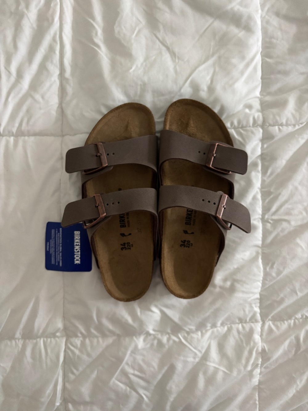 Birkenstock Arizona Mocha Sandals Size 34 EU